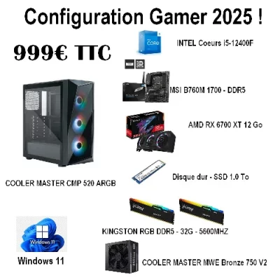 configgamer2025-INTEL-999-500 pc gamer moins de 1000€